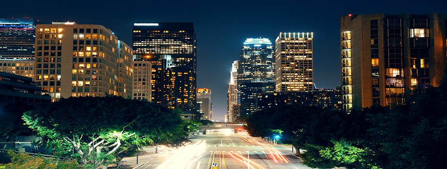 los-angeles-downtown-street-view-night